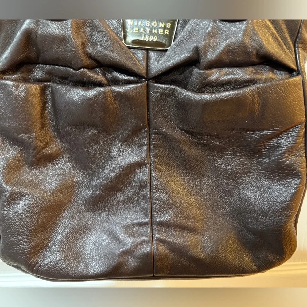 VTG Wilsons Leather Super Soft Mocha Mousse Shoulder Bag Excellent grannycore